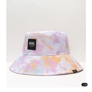 Vans Step Up White & Multi Tie Dye Bucket Hat